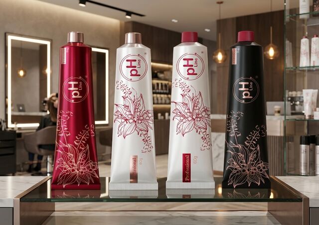 3D mockup of squeeze tube color and finish options
